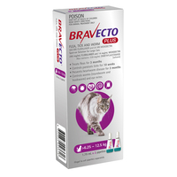 Bravecto Plus Spot-On Large Cats 6.2-12kg Pur (2 Pack)