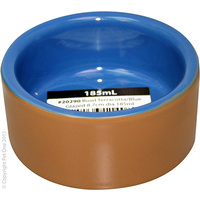 Bowl Small Animal Terracotta and Blue Glaze 185mL