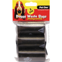 Doggy Waste Bags Biodegradable (3 Rolls)