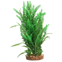 Aqua One Plastic Plant Fontinalis with Gravel Base 30cm