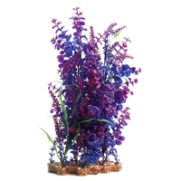 Aqua One Plastic Plant Blue Bacopa/Equisetum with Gravel Base 39cm