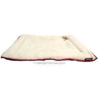 Sheepskin Mat Small Red