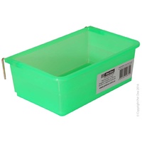 Feeder Rectangle Plastic 17.5x10cm Green/Clear