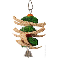 Loofah W/Beads & Straw