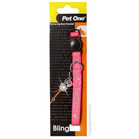Collar Cat Sparkle 30cm Pink