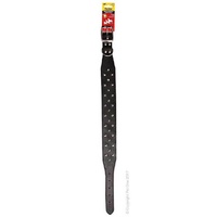 Leather Collar 3-Stud Black 55cm