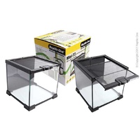 Reptile Enclosure Glass Mini T2 20cm with Lid