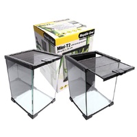 Reptile Glass Enclosure Mini T2 20cm with Lid Tall