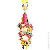 Loofah Rattan, Raffia & Wood Beads Toy