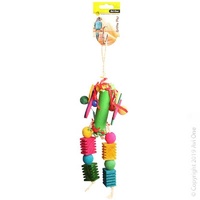 Paper Roll Wood & Plastic Beads Toy