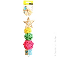 Rattan Star & Balls Toy