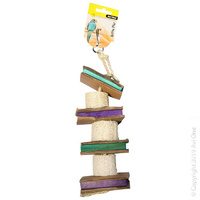 Wood Blocks & Cardboard Toy with Loofa 35cm