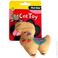 Plush Brown Llama Cat Toy