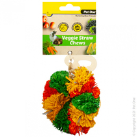 Veggie Straw Chew Hanging Donut 9cm