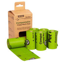 Pet One Compostable Doggy Waste Bags 6 Rolls x 20 bags
