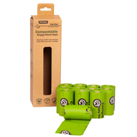 Pet One Compostable Doggy Waste Bags 12 Rolls x 20 bags