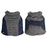 AdventureWalker Dog Coat Grey/Navy 25cm