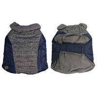 AdventureWalker Dog Coat Grey/Navy 30cm