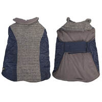 AdventureWalker Dog Coat Grey/Navy 55cm