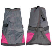 NightWalker Dog Coat Charcoal Pink 40cm