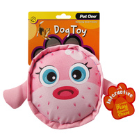 Dog Toy Globefish with Squeaker