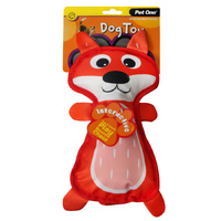 Dog Toy Fox with Squeaker