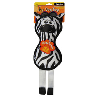 Dog Toy Zebra with Squeaker