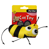 Cat Toy Bee with String
