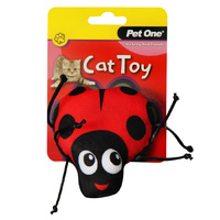Cat Toy Beetle with String