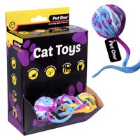 Cat Toy Yarn Ball with Tail 5cm
