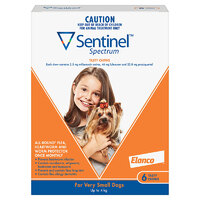 Sentinel XS Dog 0-4kg (6 Pack)