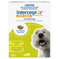 Interceptor Small Dog 4-11kg (3 Pack)