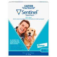 Sentinel Large Dog 22-45kg (3 Pack)