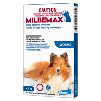 Milbemax Large Dog All Wormer 5kg+ (2 pack)
