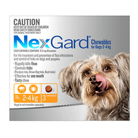 Nexgard XS Dogs 2-4kg (3 Pack)