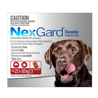 Nexgard For Large & Extra Large Dogs 25.1-50kg (3 Pack)