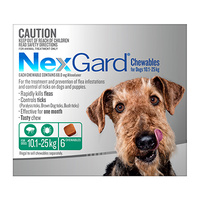 Nexgard For Medium Dogs 10.1-25kg (6 pack)