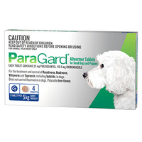 Paragard All Wormer 0-5kg (4 Pack)