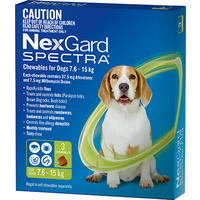 Nexgard Spectra Medium Dogs 7.6-15kg (3 Pack)