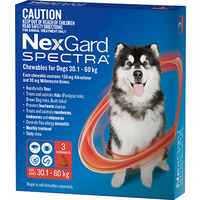 Nexgard Spectra XL Dogs 30.1-60kg (3 Pack)