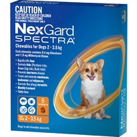Nexgard Spectra Extra Small Dogs 2-3.5kg Or 6s