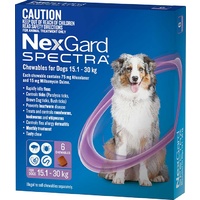 Nexgard Spectra Large Dogs 15-30kg Purp 6s