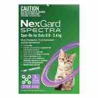 Nexgard Spectra Spot-On For  Small Cats 0.8-2.4kg 3pk