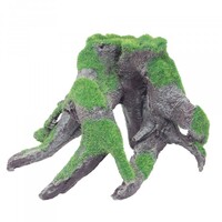 Bioscape Moss Tree Stump With Roots Ornament