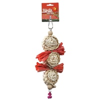 Birdie Bow Tie Triple Ratton Medium Bird Toy