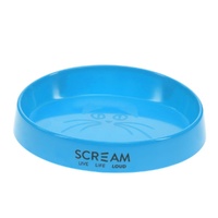 Scream OVAL CAT BOWL 300ml Loud Blue