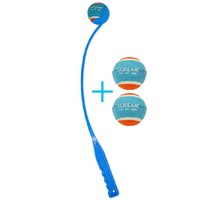 Scream Ball Launcher Blue Medium & Tennis Ball Combo