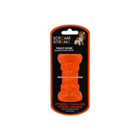 Scream Xtreme Dog Chew Bone Small Orange