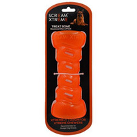 Scream Xtreme Dog Chew Bone Large Orange
