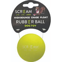 Scream Rubber Ball Green
